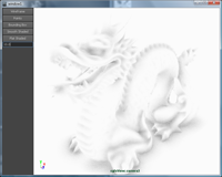 Dragon rendered using SSAO.